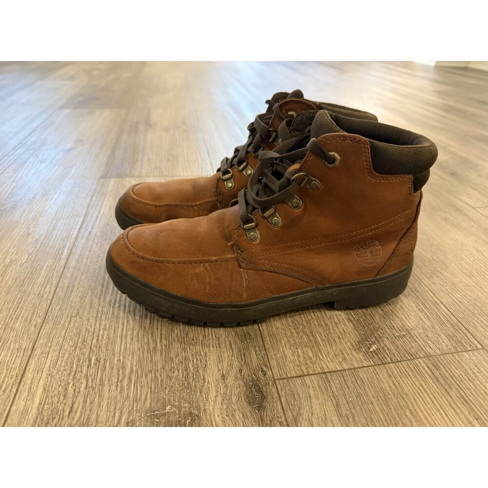 Timberland Brown Leather Lace-Up Boots - Picture 2 of 7